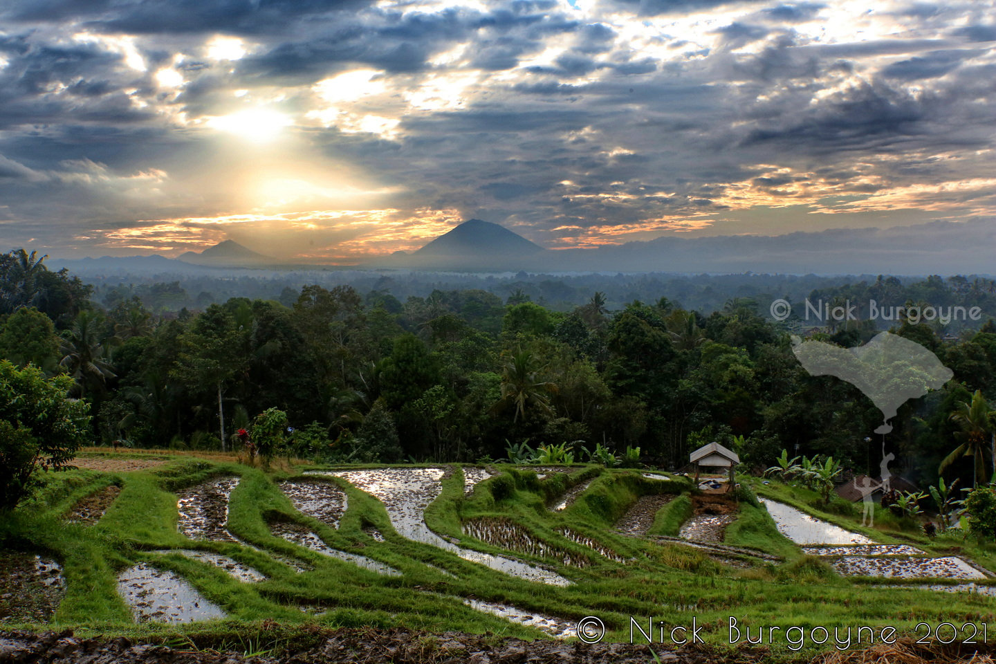 July Sunrise Over Mt. Agung 