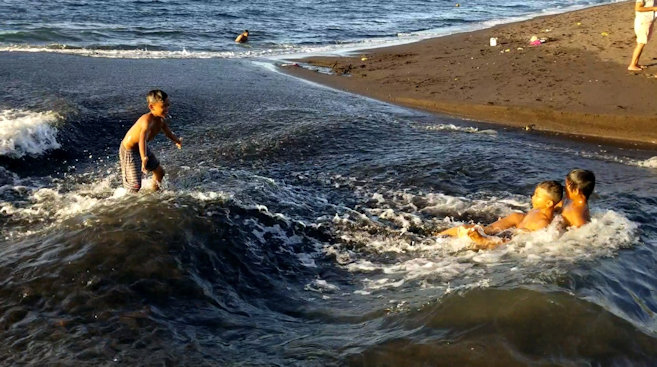 Kids on Pabean Beach, Singaraja - Watch on YouTube